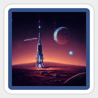 Interplanetary Spaceport Sticker